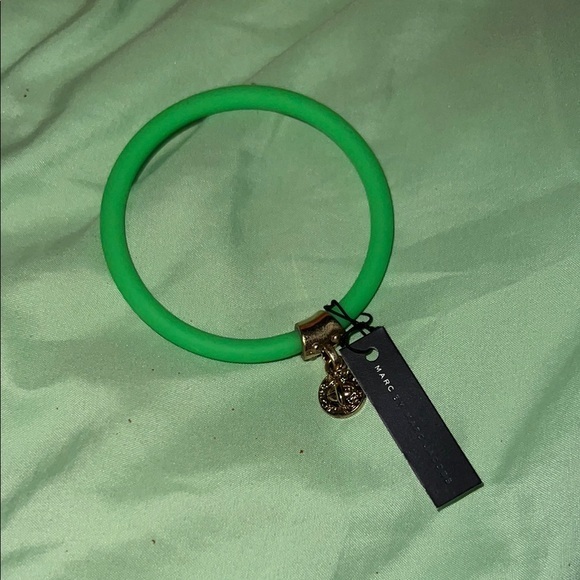 Marc Jacobs Jewelry - Marc Jacobs Green Bracelet with Gold Charm